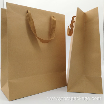 Recyclable Kraft Custom Shopping Paper Bag with handle